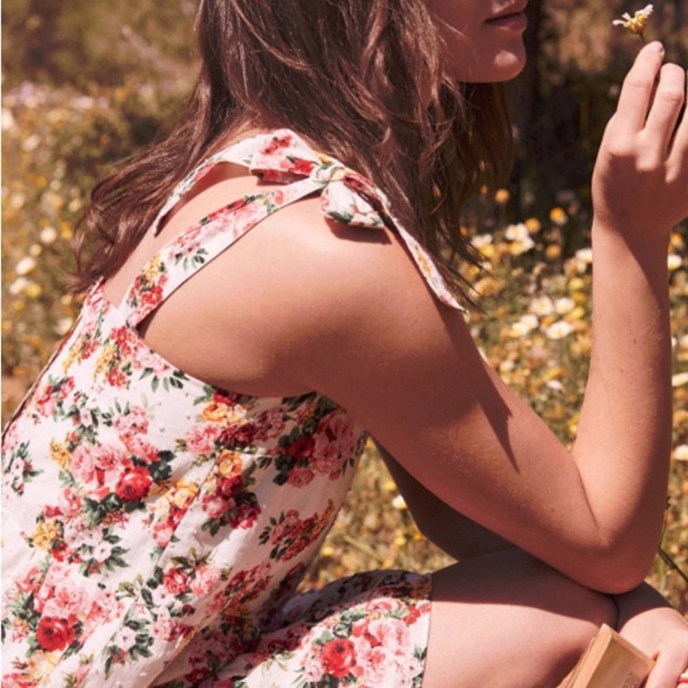 Sezane Anne Floral Mini Dress